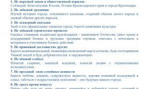 Этический кодекс краснодарца